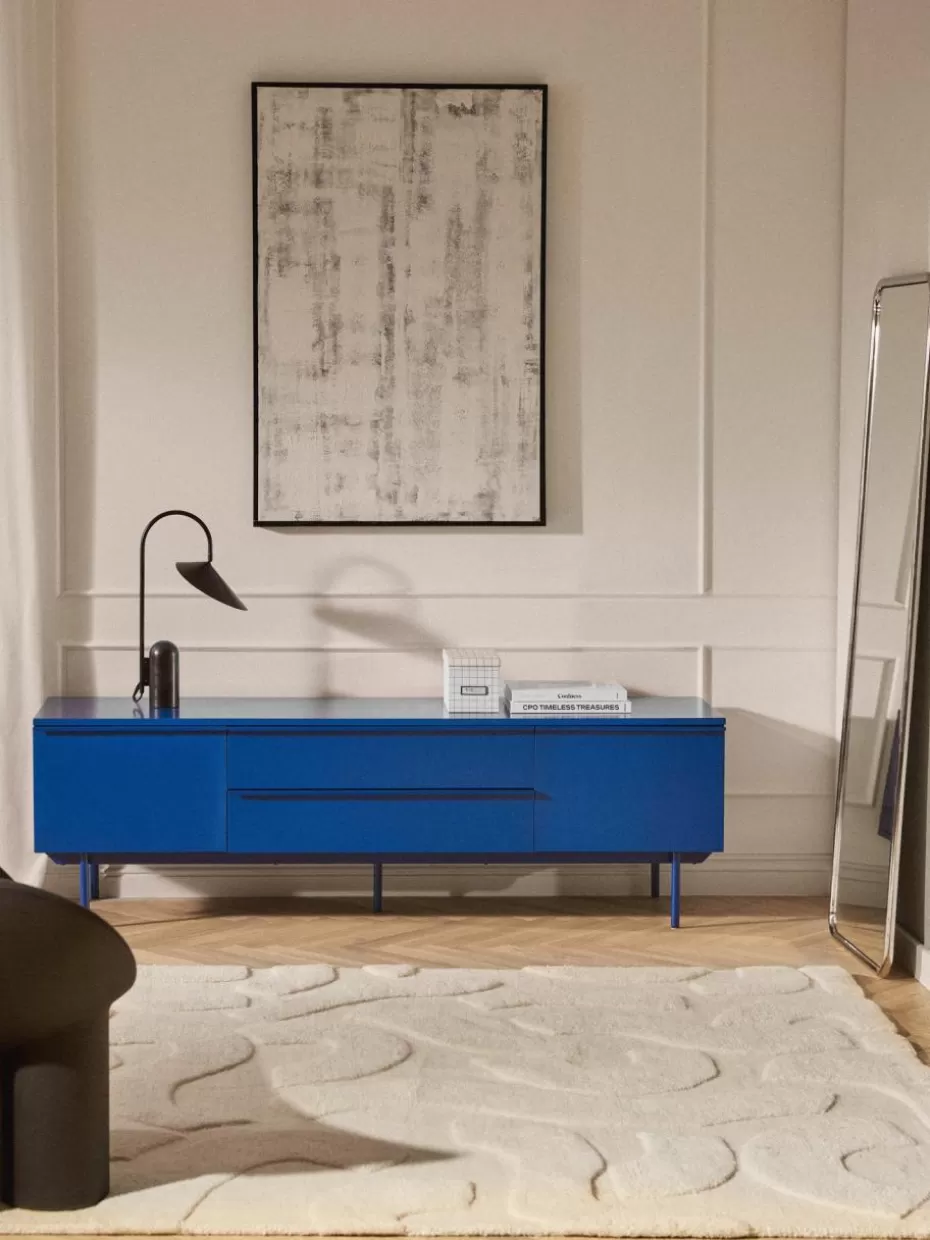 Kommoden & Sideboards-Westwing Collection Holz-Lowboard Elona Royalblau, matt