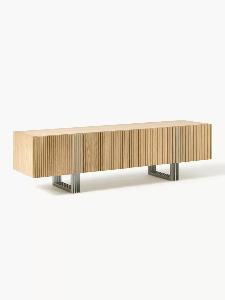 Kommoden & Sideboards-Westwing Collection Holz-Lowboard Ross Eichenholz, hell lackiert