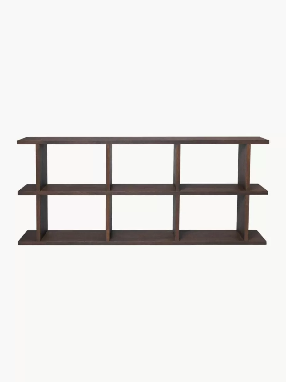 Regale-ferm LIVING Holz-Regal Kona Eichenholz, dunkel lackiert