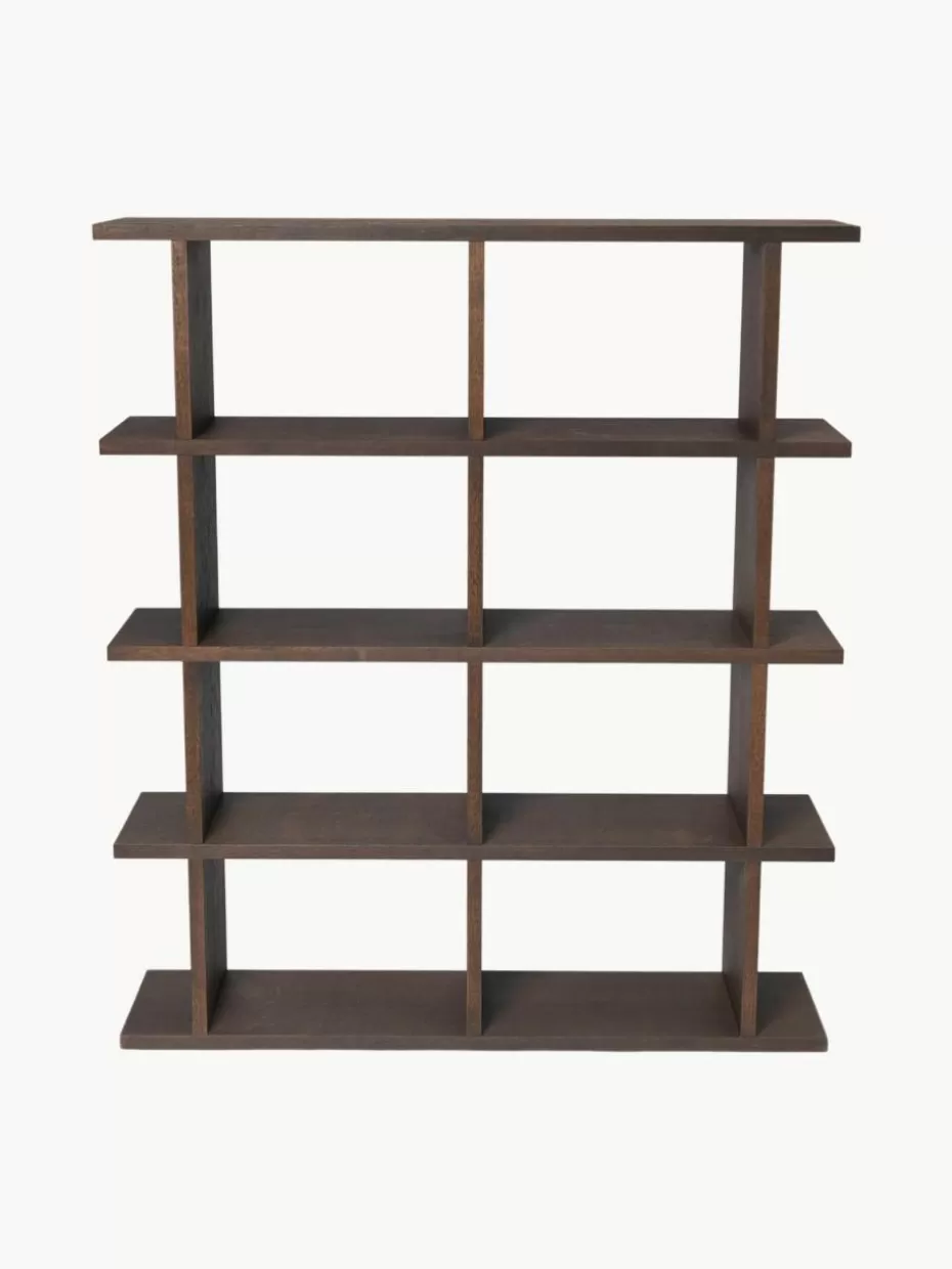 Regale-ferm LIVING Holz-Regal Kona Eichenholz, dunkel lackiert