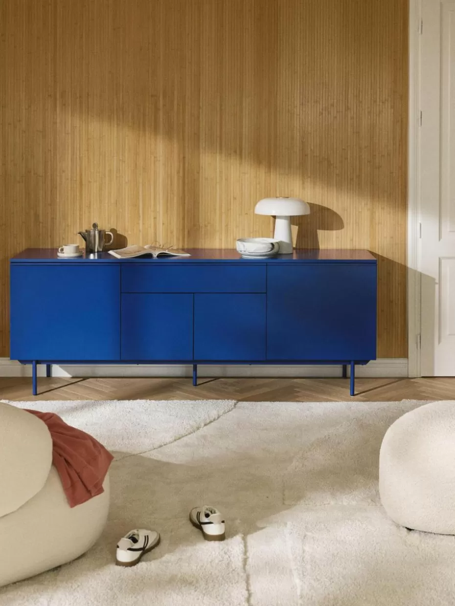 Kommoden & Sideboards-Westwing Collection Holz-Sideboard Elona Royalblau, matt