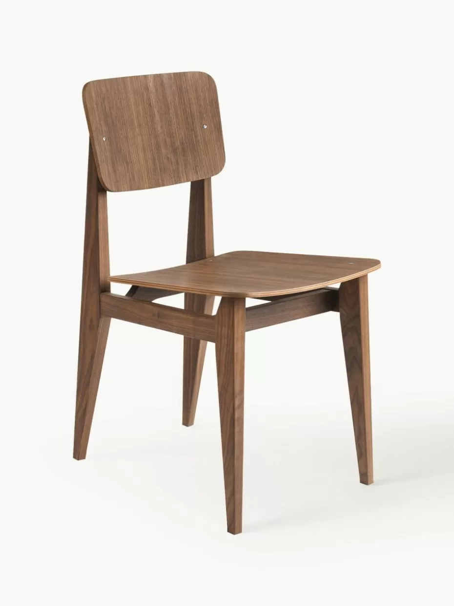 Stühle-GUBI Holzstuhl C-Chair aus Walnussholz Amerikanisches Walnussholz