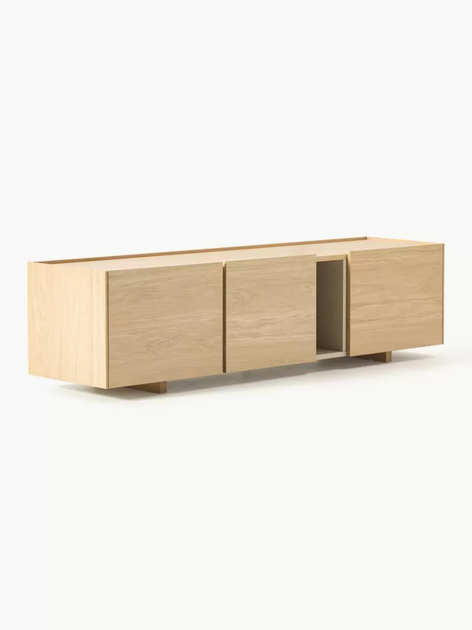 Kommoden & Sideboards-Westwing Collection Holz-TV-Lowboard Larsen Eichenholz, lackiert
