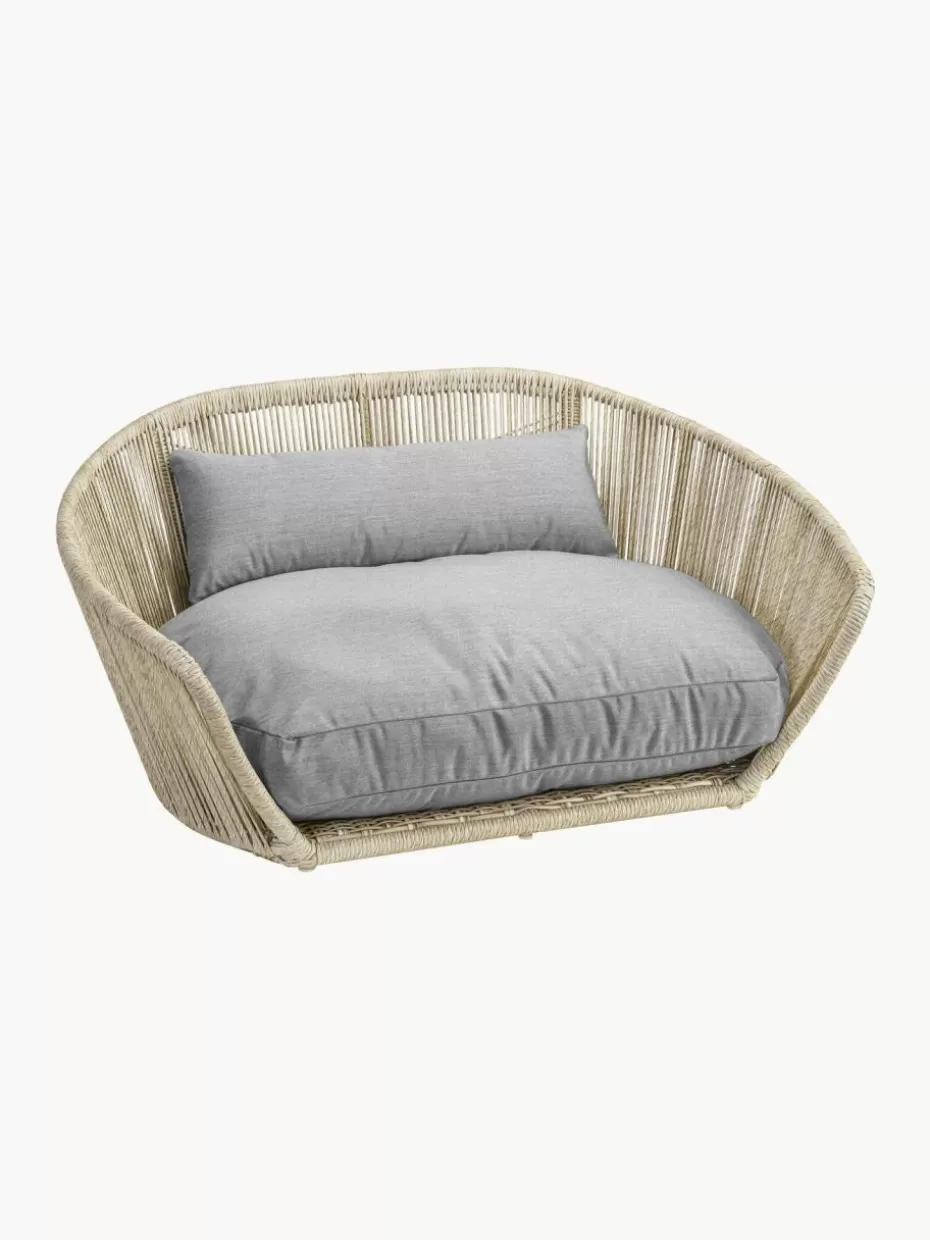 Haustierbedarf-Laboni In- & Outdoor-Hundebett Vogue Hellgrau, Beige