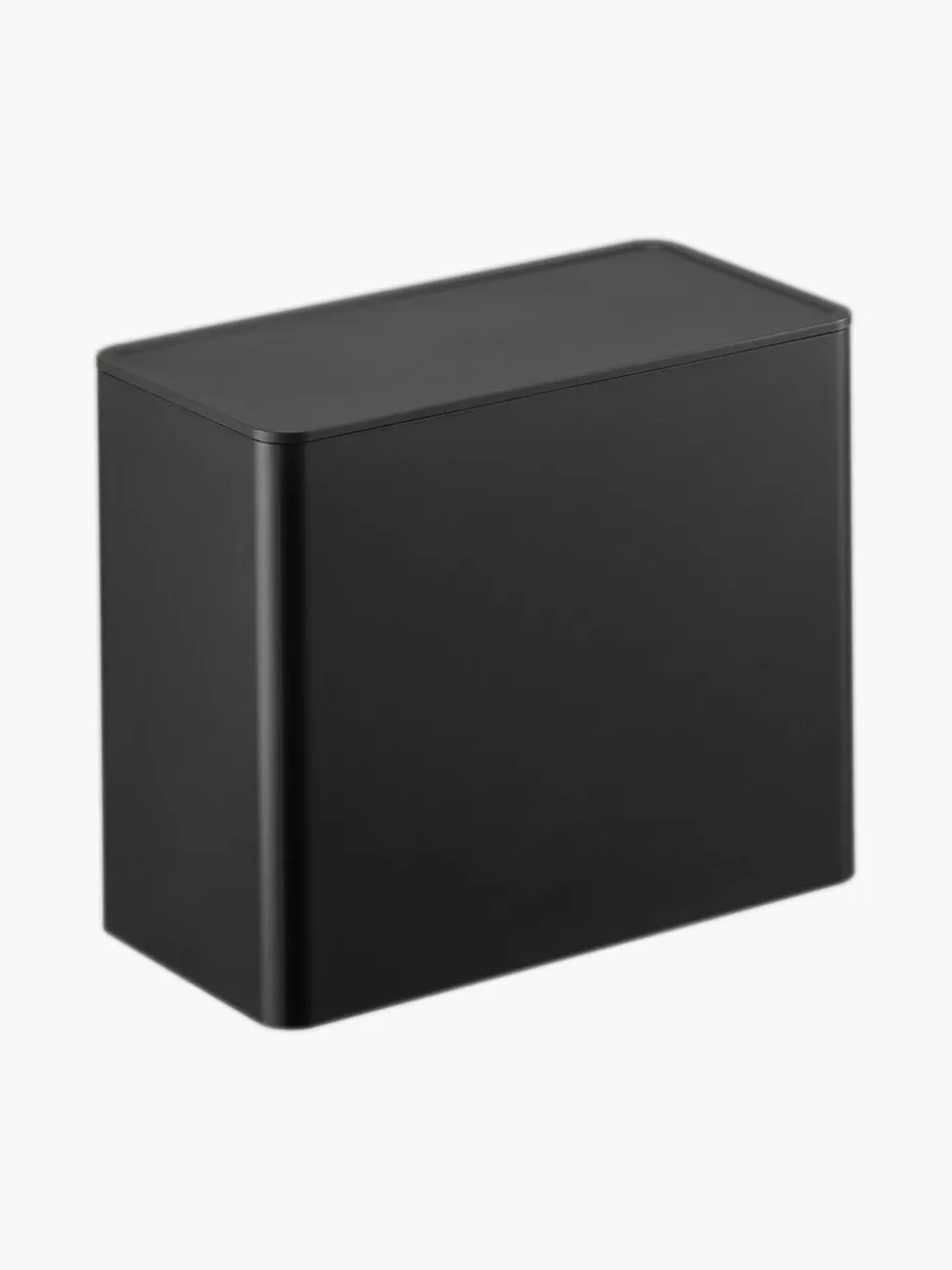 Küchenaufbewahrung-Yamazaki Kaffeefilterbox Tower aus Metall Schwarz, matt