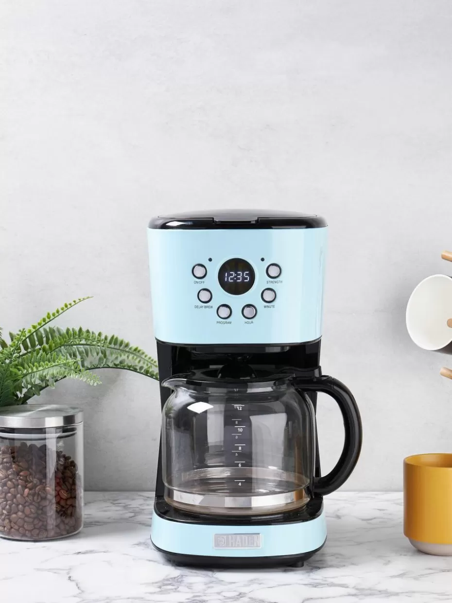Kaffeemaschinen-Haden Kaffeemaschine Heritage Türkis, Silberfarben