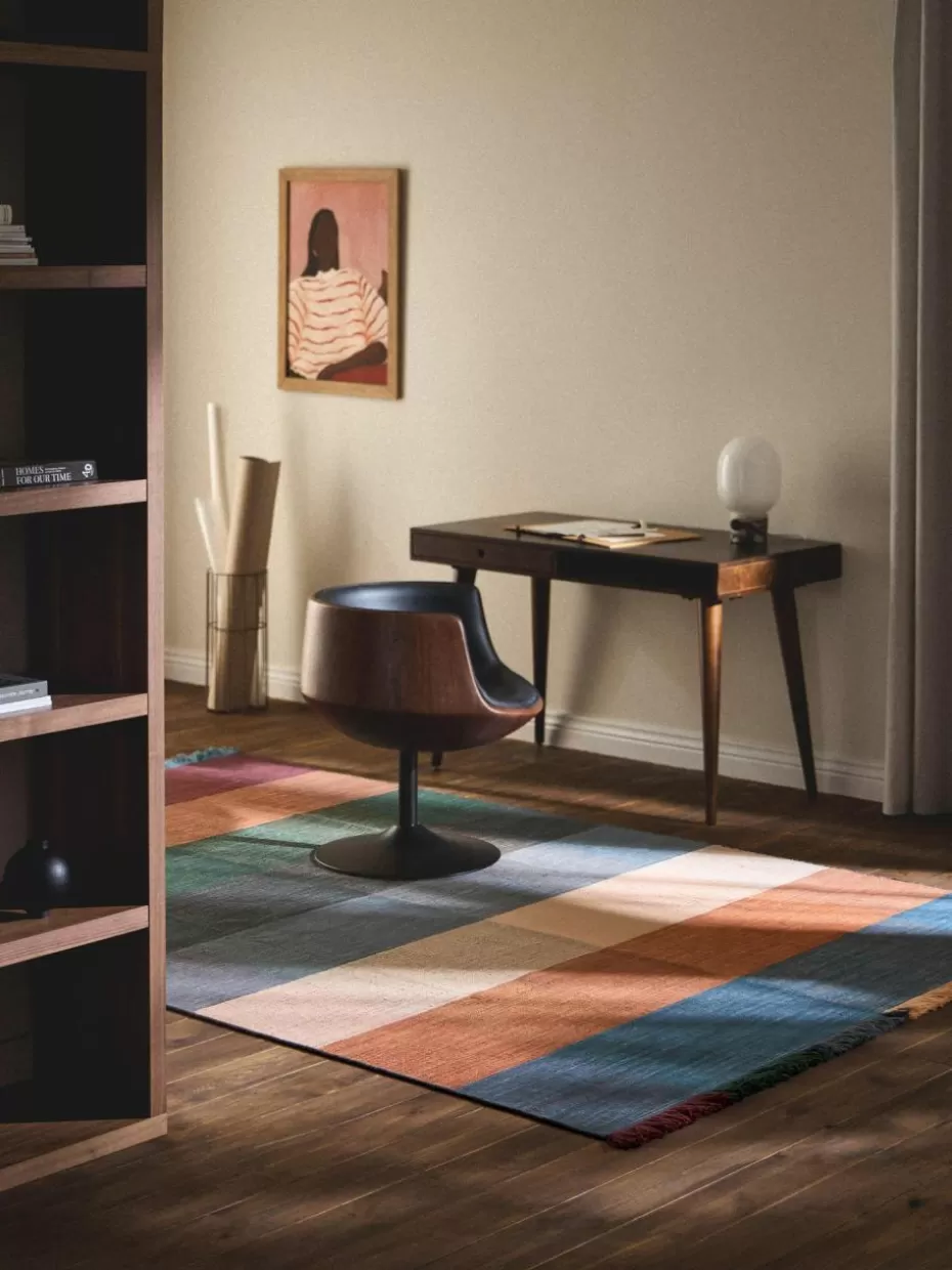Rechteckige Teppiche-Westwing Collection Karierter Wollteppich Bliss mit Fransen