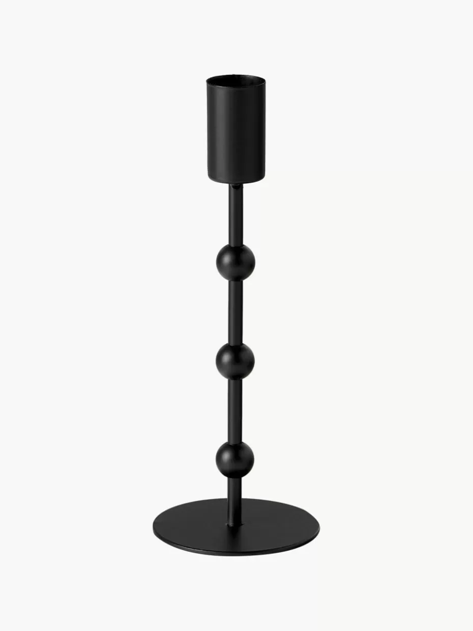 Kerzenständer & Kerzenhalter-Westwing Kerzenhalter Kimberly, 2er-Set Schwarz