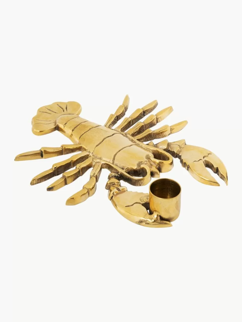 Weihnachtskerzen & Kerzenhalter | Glow-Up-Anna + Nina Kerzenhalter Lobster aus Messing