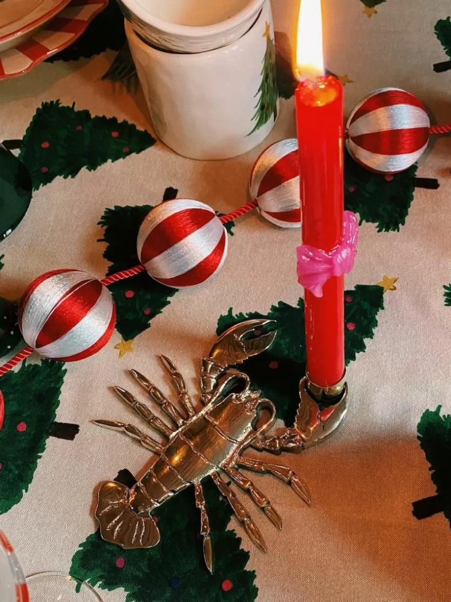 Weihnachtskerzen & Kerzenhalter | Glow-Up-Anna + Nina Kerzenhalter Lobster aus Messing