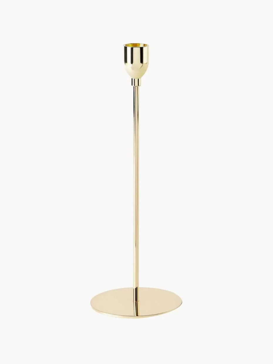 Kerzenständer & Kerzenhalter-Westwing Kerzenhalter Malte, 3er-Set Goldfarben