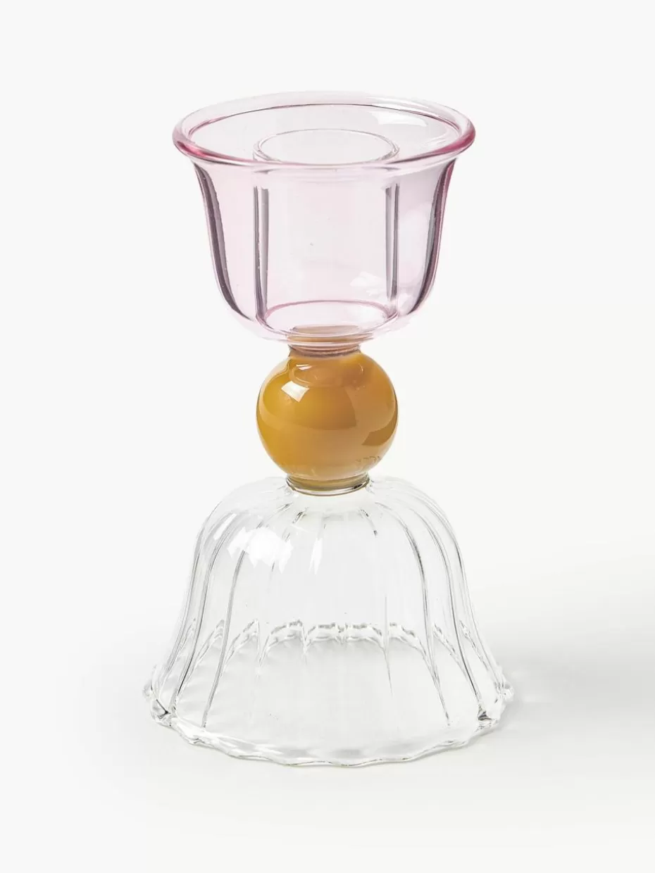 Glow-Up-&k amsterdam Kerzenhalter Perle aus Borosilikatglas