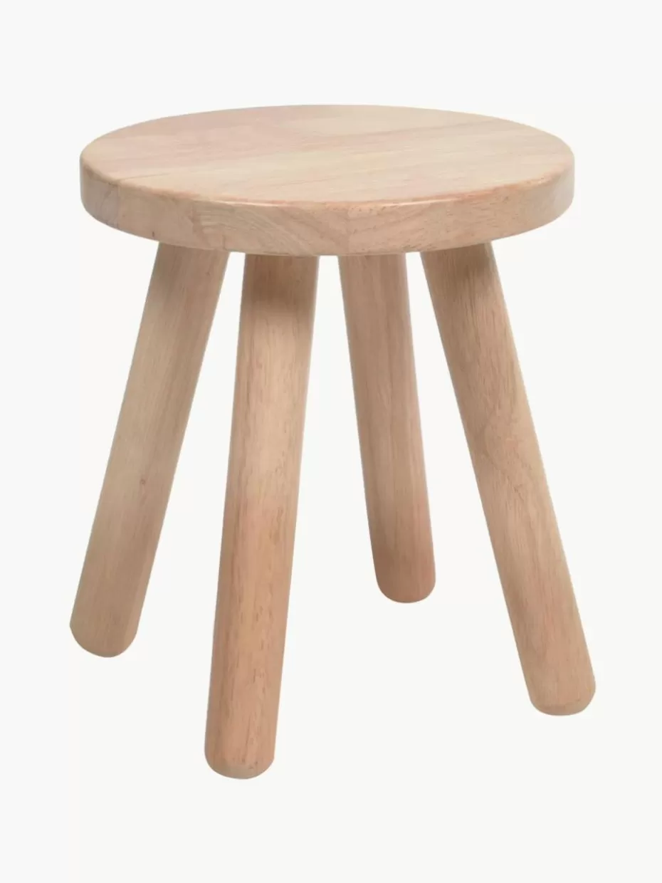 Stühle-Westwing Kinderhocker Dilcia aus Gummibaumholz
