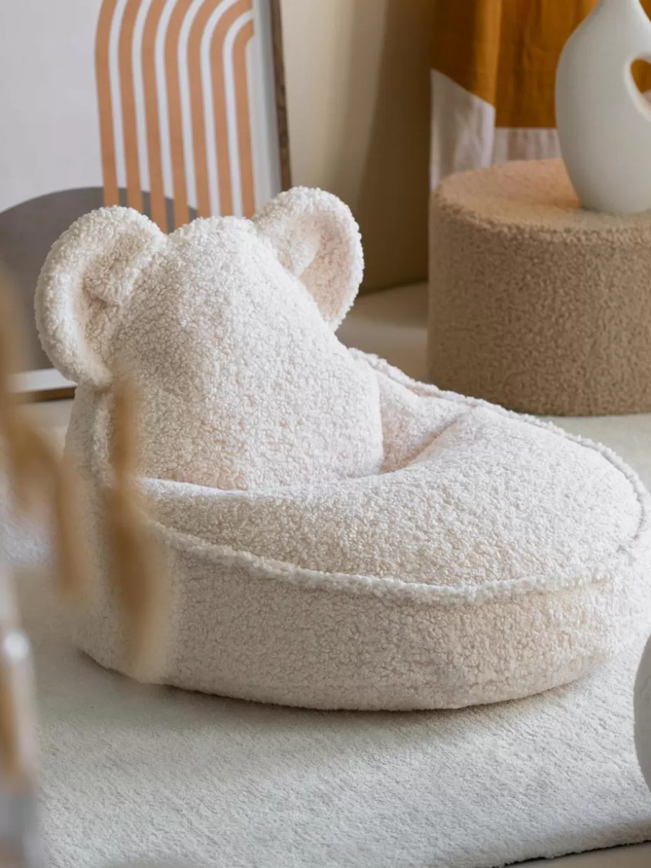 Sitzsäcke-Wigiwama Kinder-Sitzsack Bear aus Teddy Teddy Off White