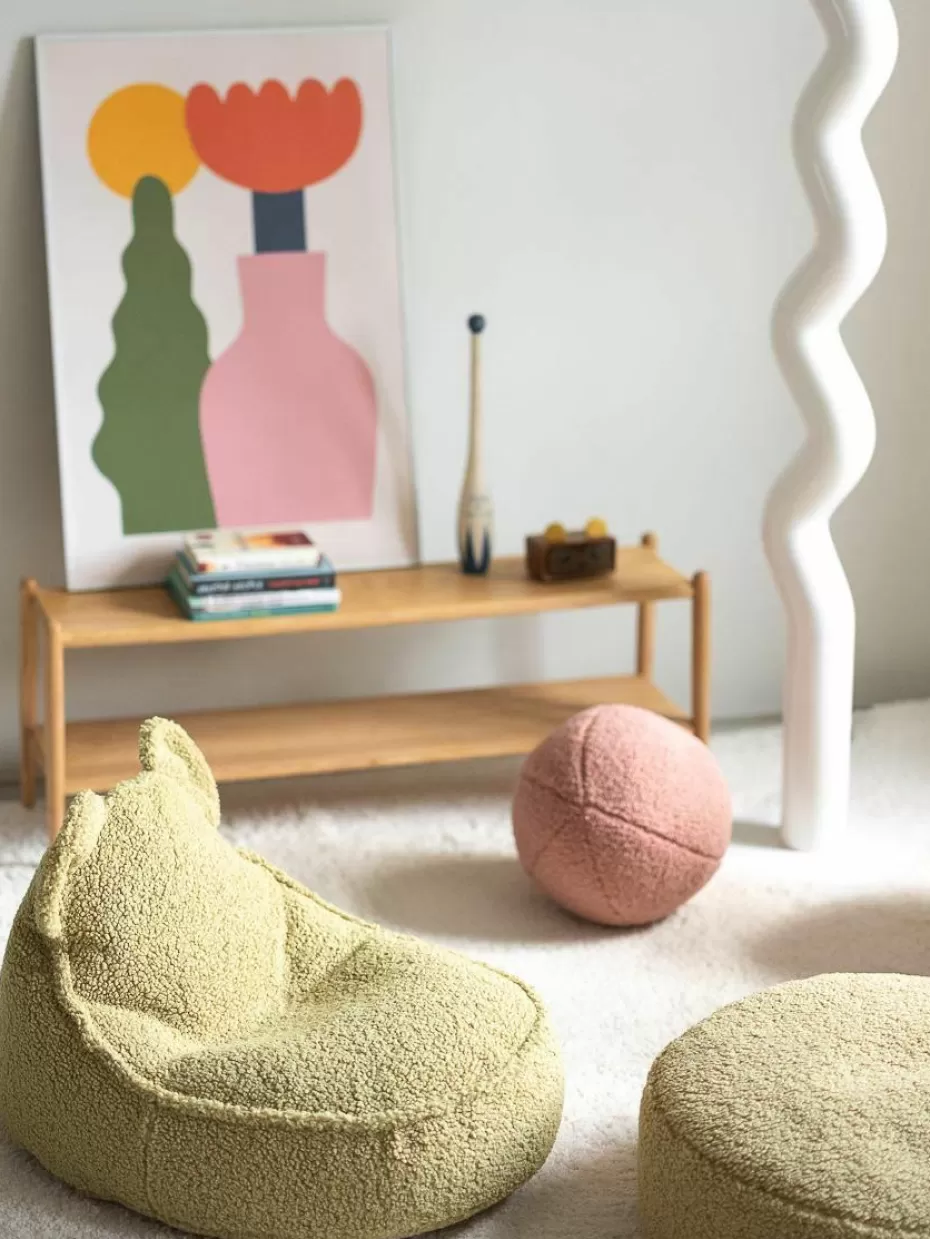 Sitzsäcke-Wigiwama Kinder-Sitzsack Bear aus Teddy Teddy Hellgrün