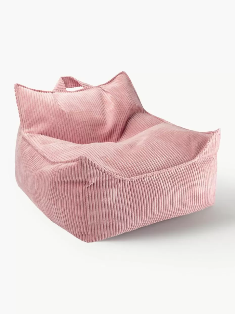 Sitzsäcke-Wigiwama Kinder-Sitzsack Sugar aus Cord Cord Altrosa