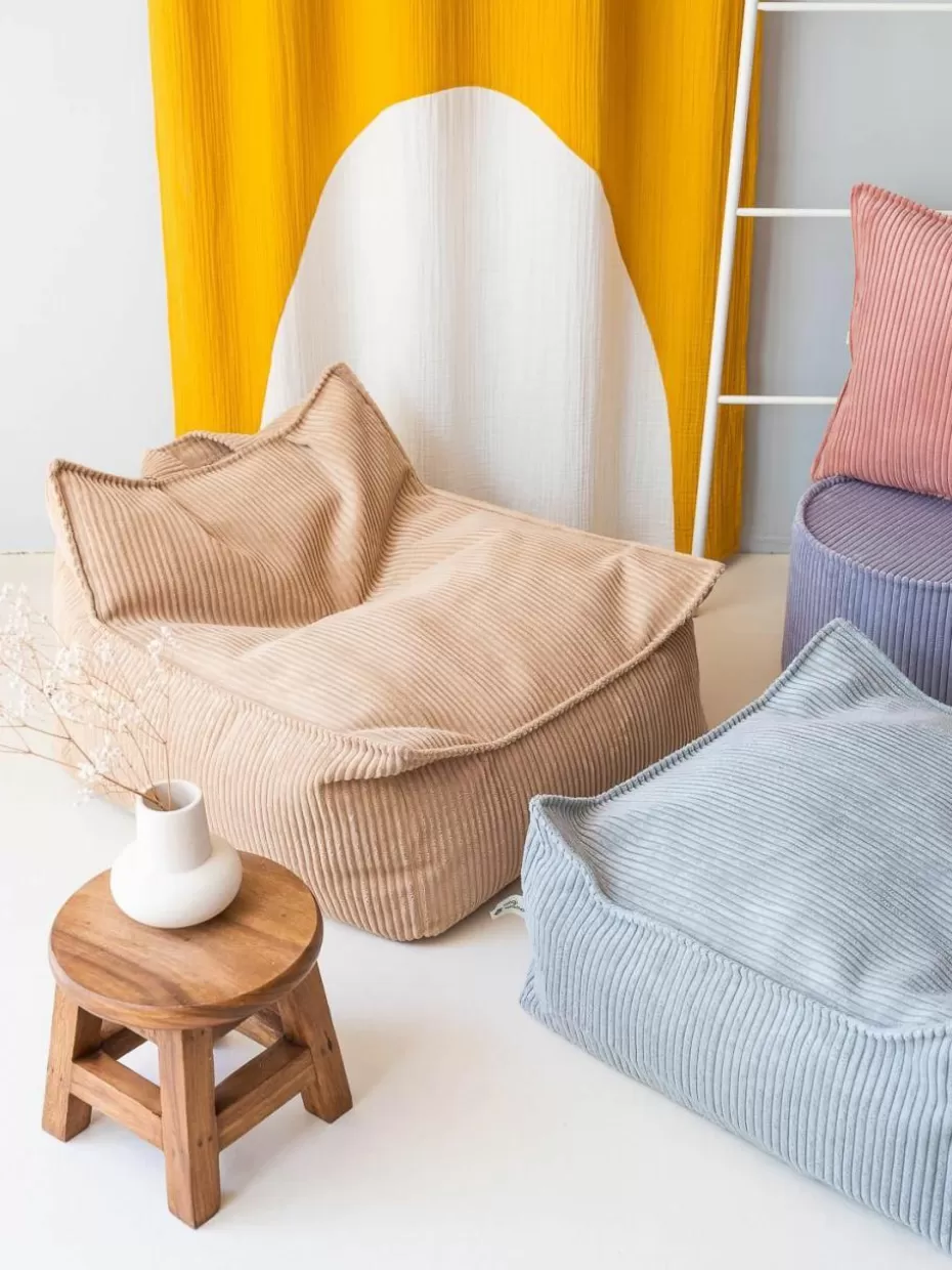 Sitzsäcke-Wigiwama Kinder-Sitzsack Sugar aus Cord Cord Beige