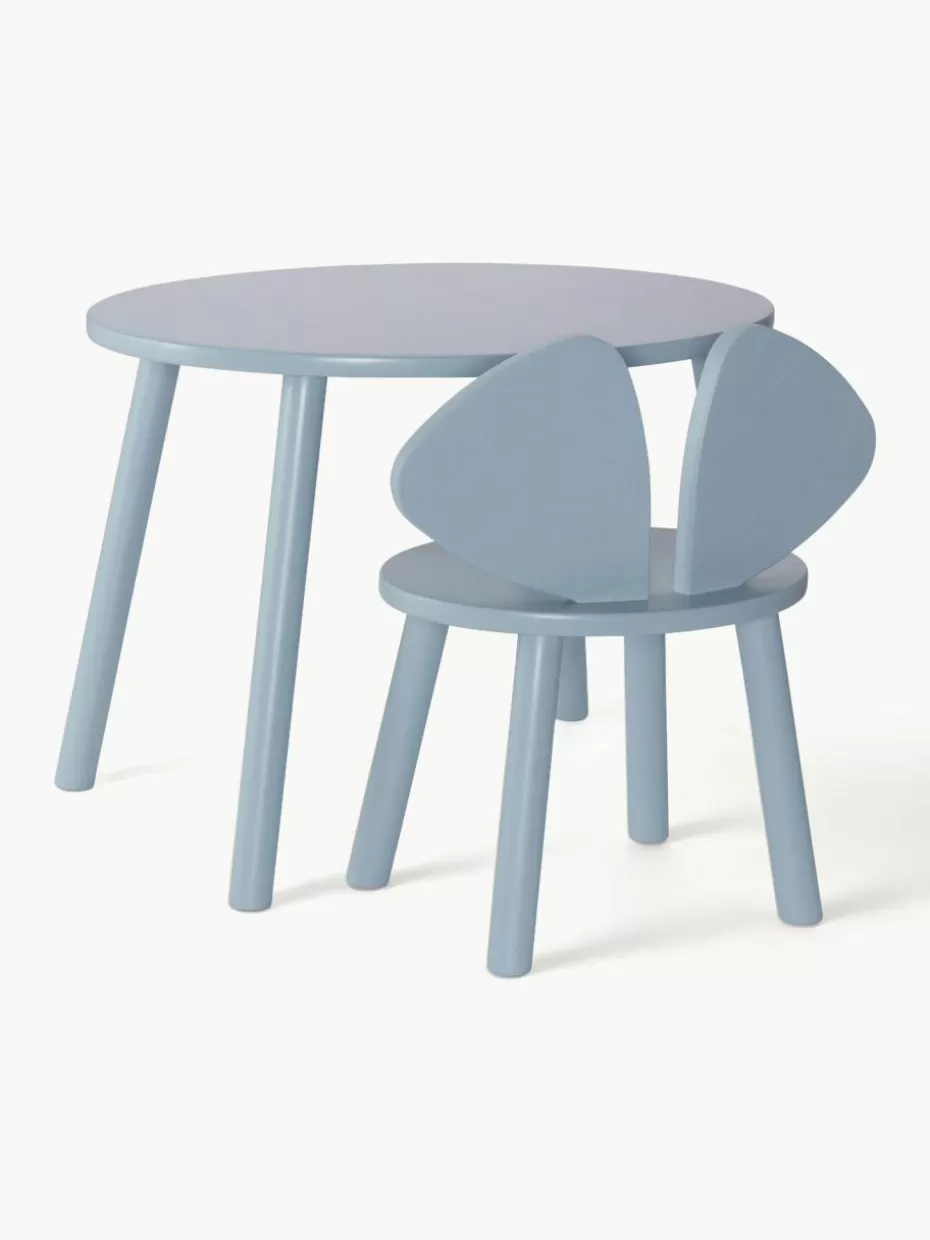 Tische-Nofred Kindertisch Mouse mit Kinderstuhl, 2er-Set Hellblau
