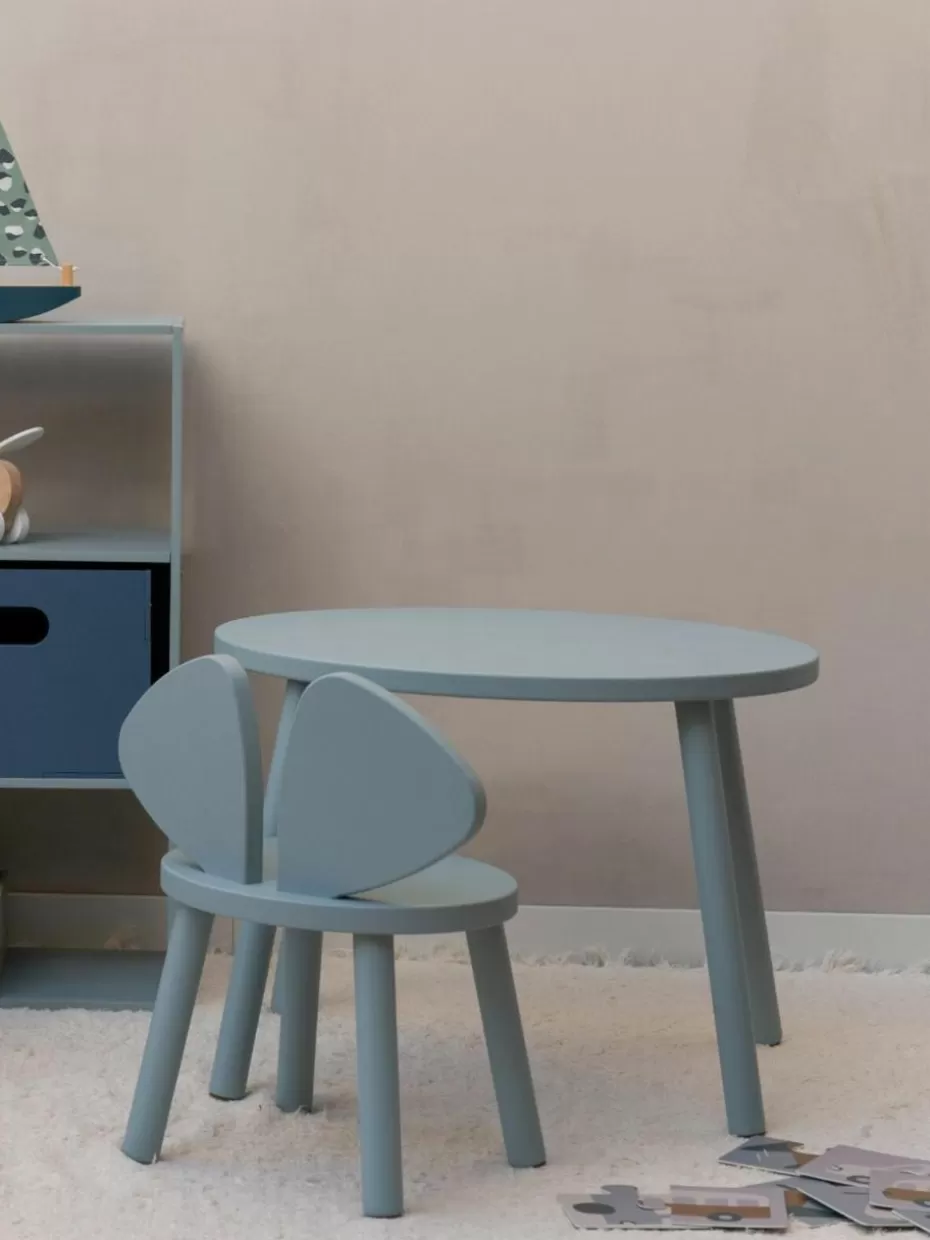 Tische-Nofred Kindertisch Mouse mit Kinderstuhl, 2er-Set Salbeigrün