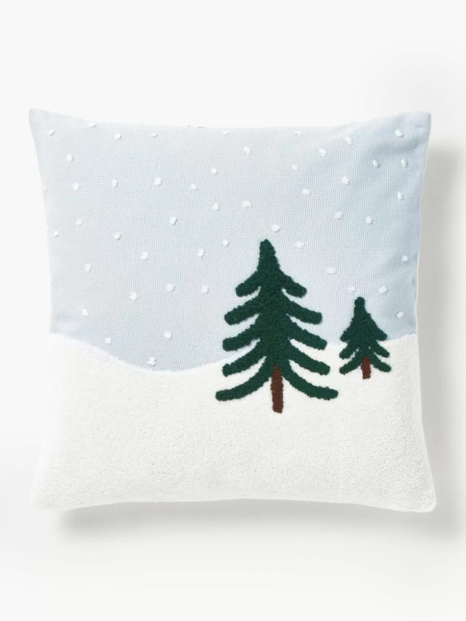 Weihnachtskissen | Dekokissen-Westwing Collection Kissenhülle Alaska mit winterlichem Motiv