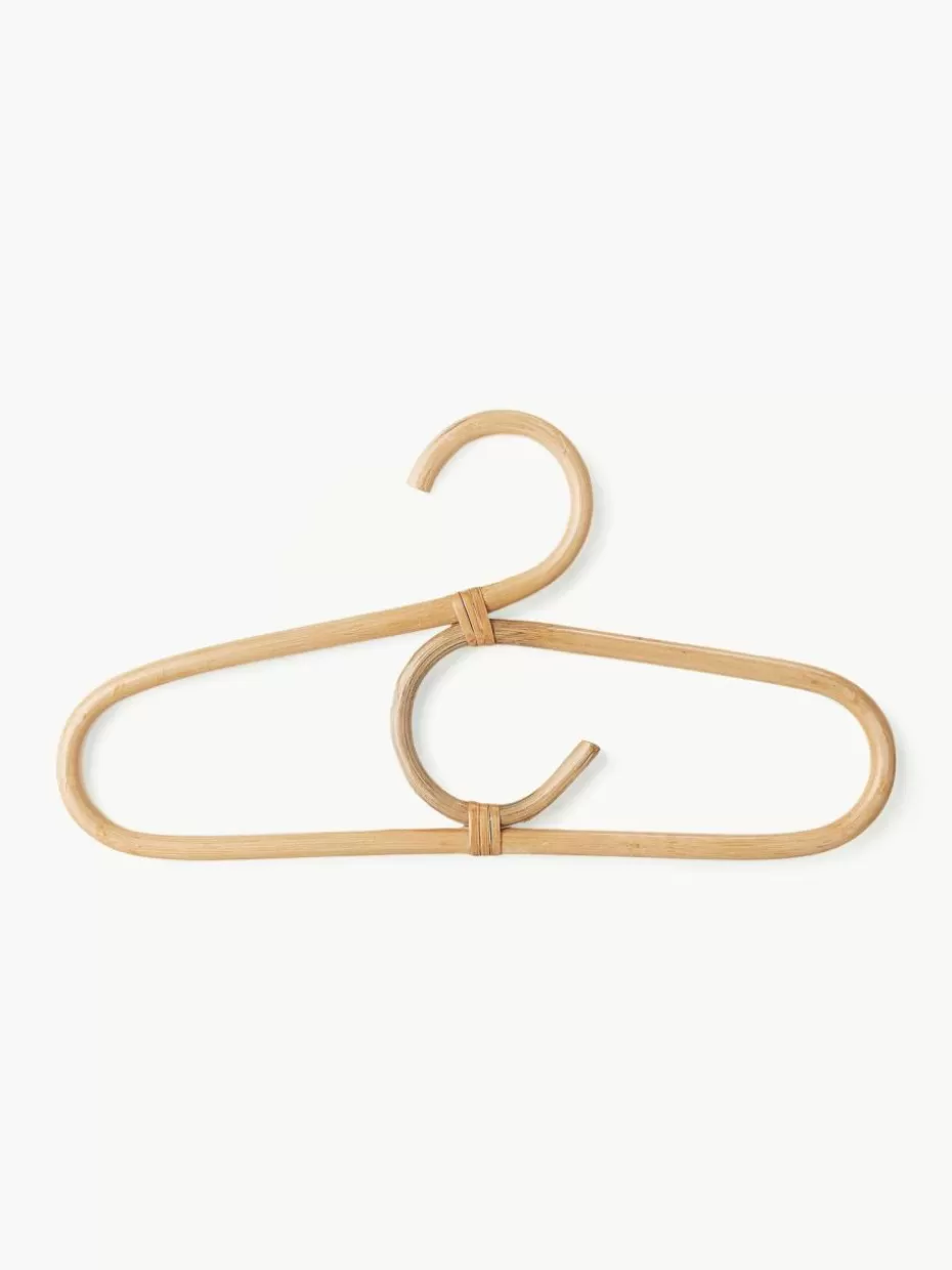 Aufbewahrung-Bloomingville mini Kleiderbügel Aranya aus Rattan, 4 Stück