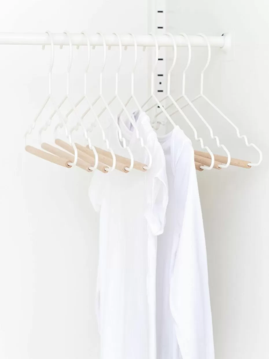 Aufbewahrung-Mustard Made Kleiderbügel Kids Top, 10 Stück Weiß