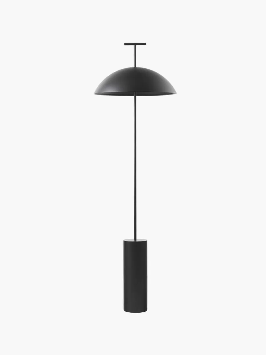 Led-Stehleuchten-Kartell Kleine Design LED-Stehlampe Geen-A, dimmbar Schwarz