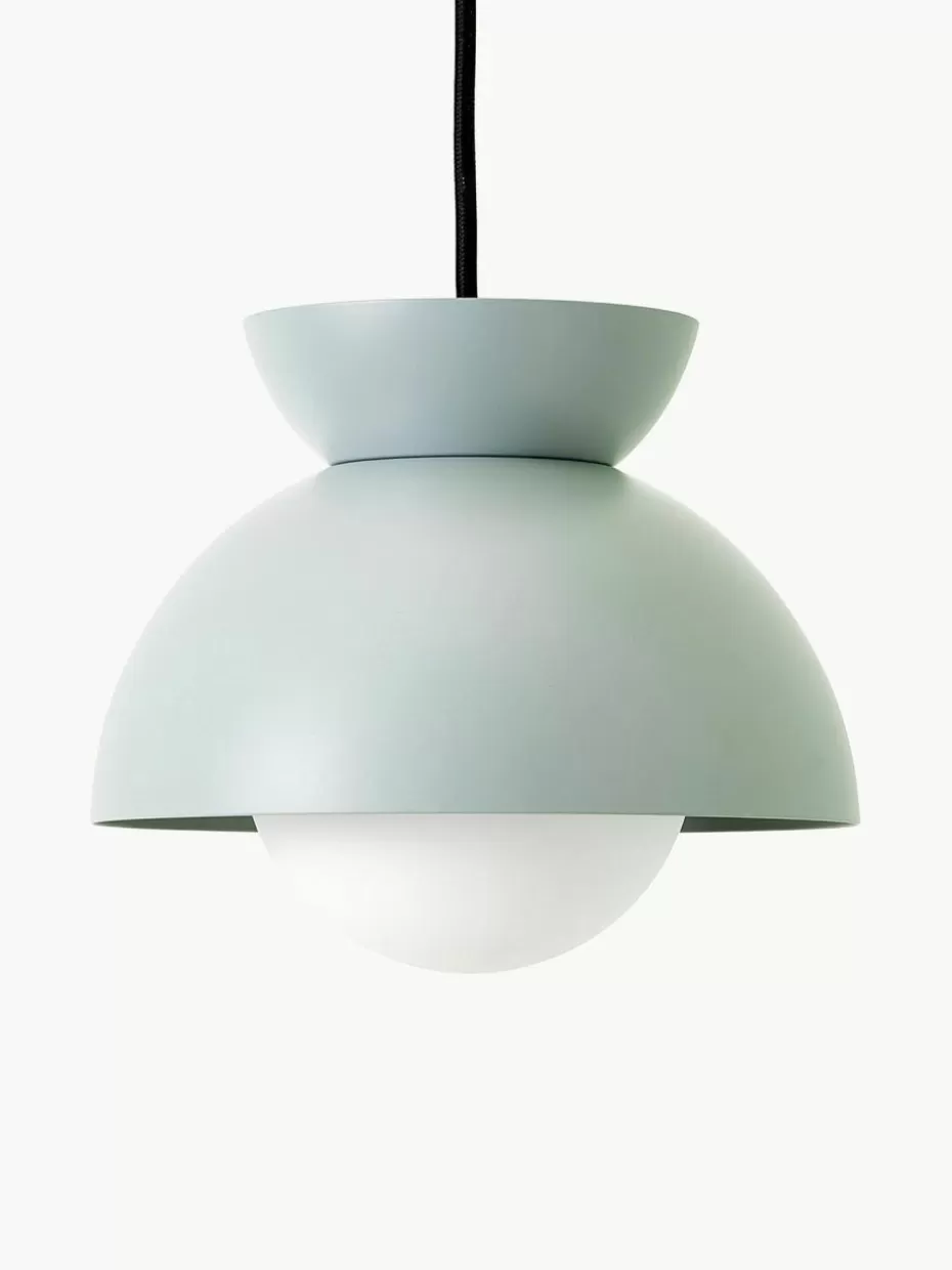 Pendelleuchten-Frandsen Kleine Design Pendelleuchte Butterfly Hellblau, matt