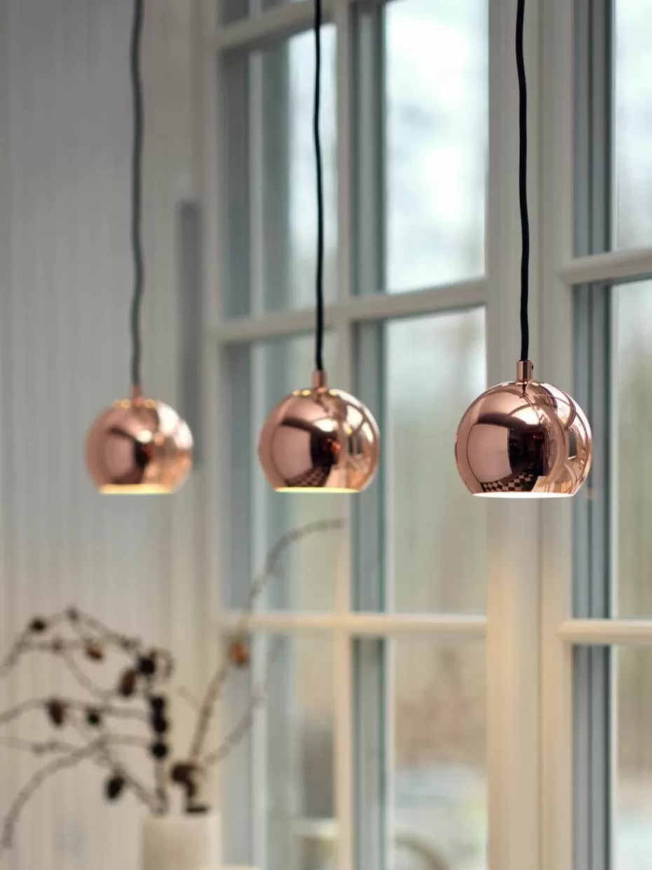 Pendelleuchten-Frandsen Kleine Kugel-Pendelleuchte Ball Kupferfarben