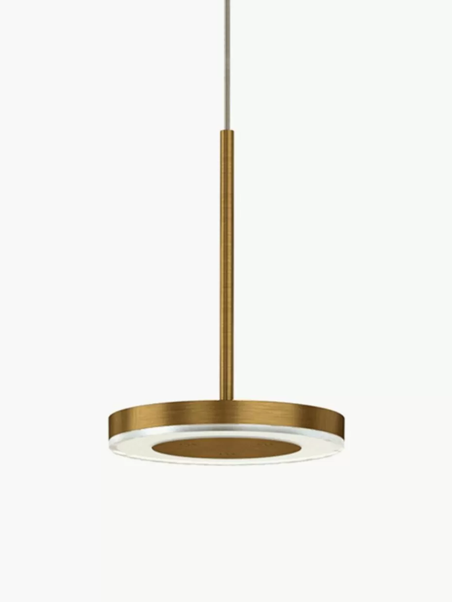 Led-Pendelleuchten | Pendelleuchten-Panzeri Kleine LED-Pendelleuchte Bella Goldfarben, dunkel