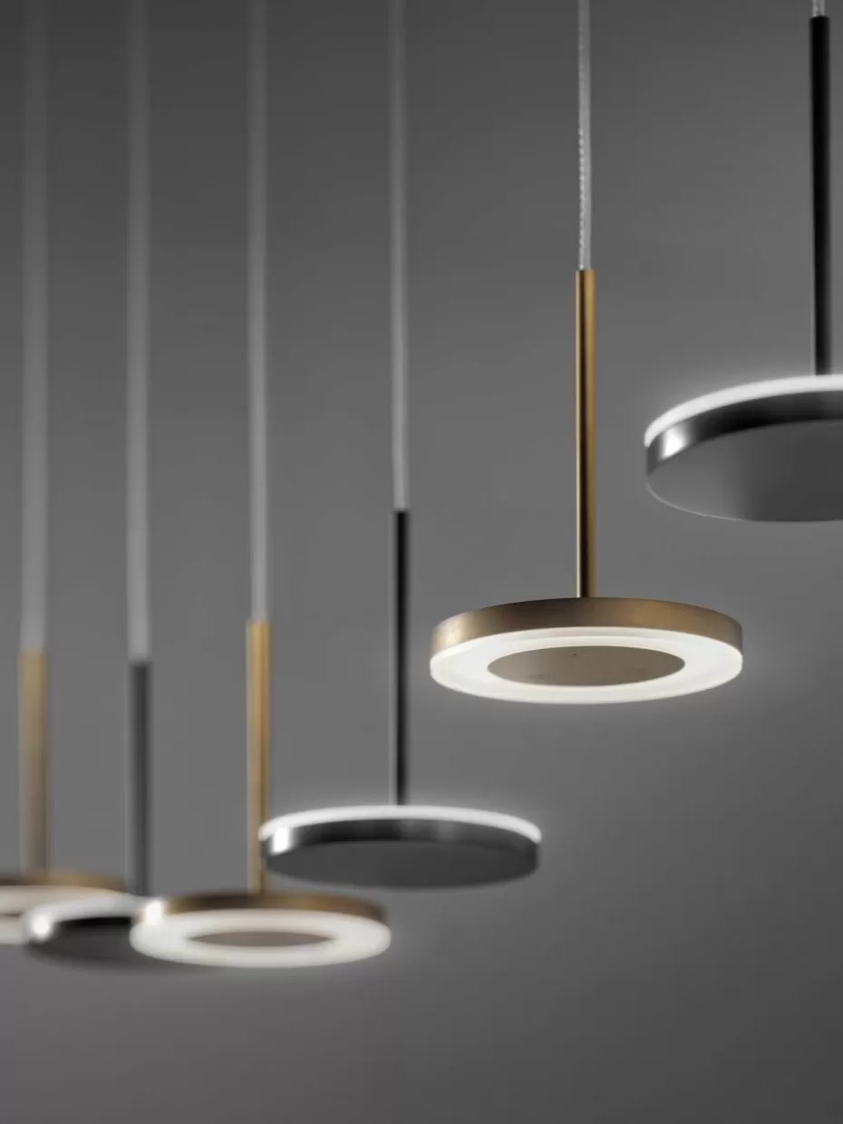 Led-Pendelleuchten | Pendelleuchten-Panzeri Kleine LED-Pendelleuchte Bella Goldfarben, hell