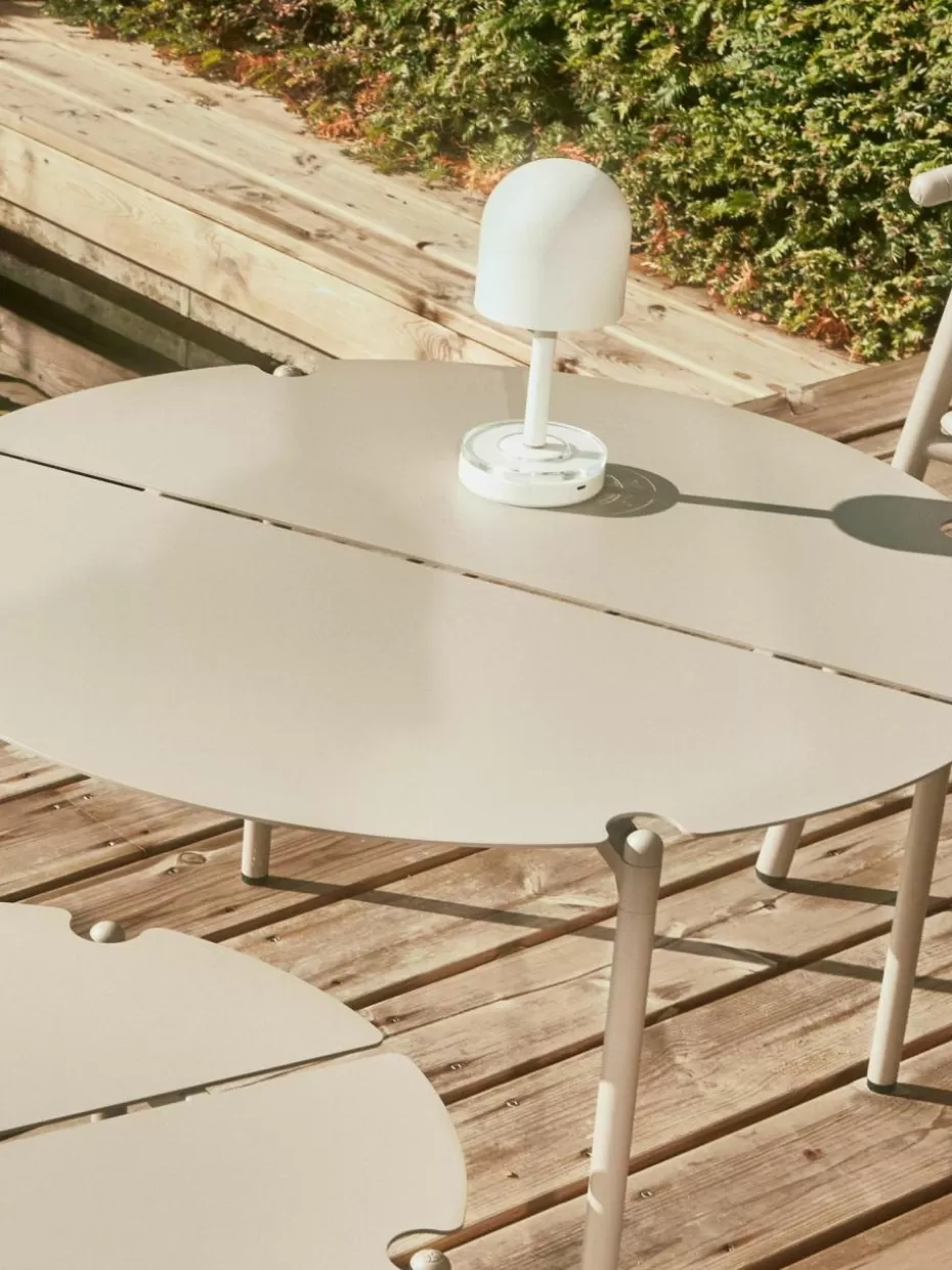 Outdoor Tischlampen-Aytm Kleine mobile LED-Außentischlampe Luceo Weiß, matt