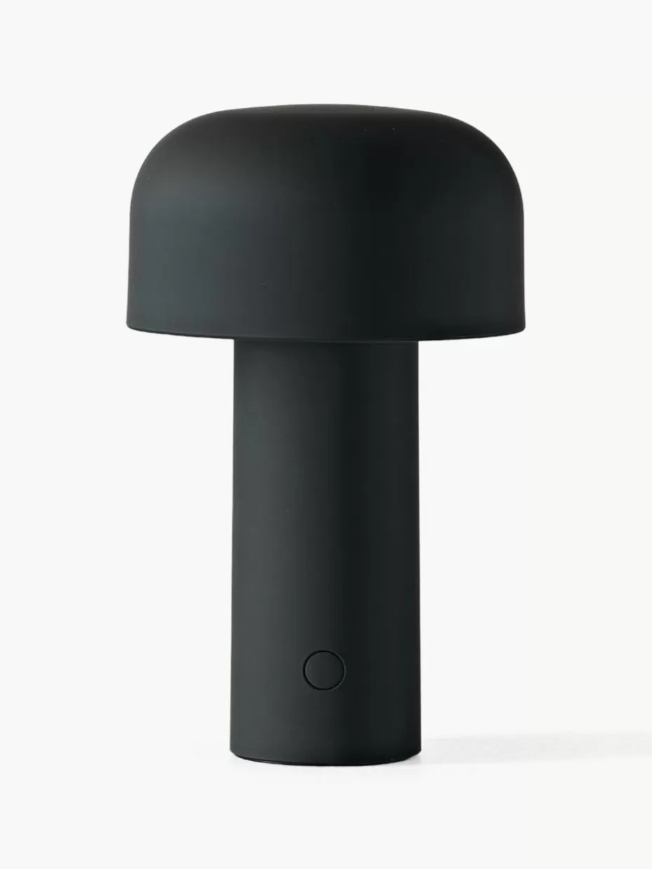 Led-Tischleuchten | Kabellose Tischlampen-Flos Kleine mobile LED-Tischlampe Bellhop, dimmbar Schwarz, matt