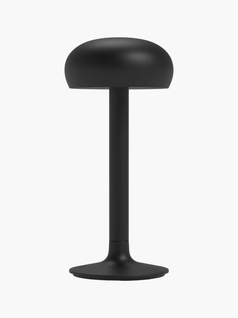 Led-Tischleuchten | Kabellose Tischlampen-Eva Solo Kleine mobile LED-Tischlampe Emendo, dimmbar Schwarz
