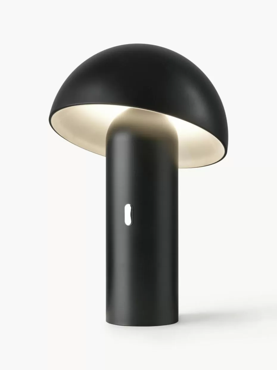 Led-Tischleuchten | Kabellose Tischlampen-Sompex Kleine mobile LED-Tischlampe Svamp, dimmbar Schwarz