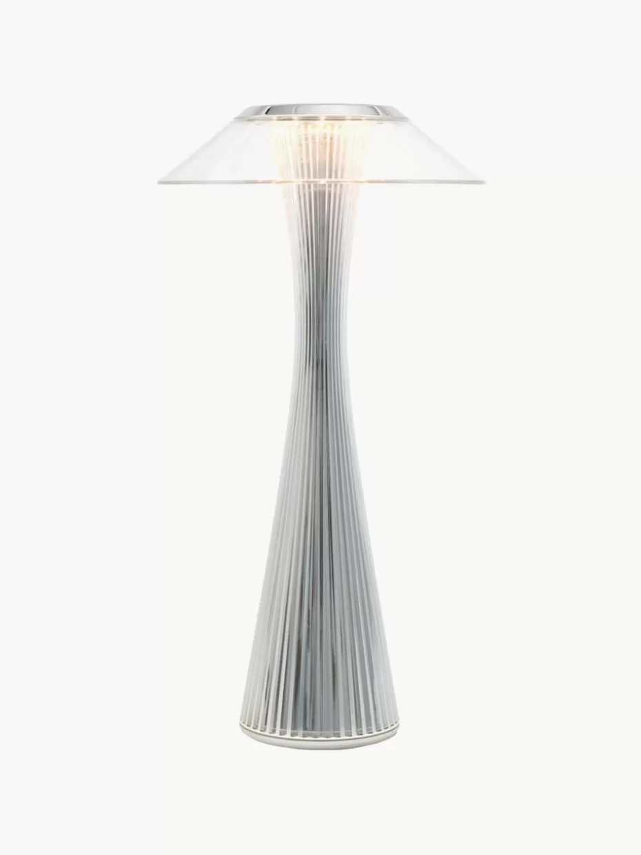 Outdoor Tischlampen-Kartell Kleine Outdoor LED-Tischlampe Space, mobil