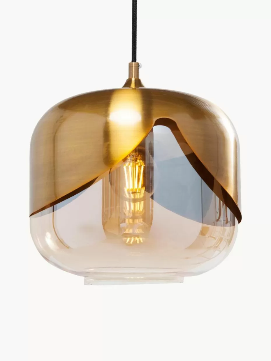 Pendelleuchten-Kare Design Kleine Pendelleuchte Golden Goblet aus Glas
