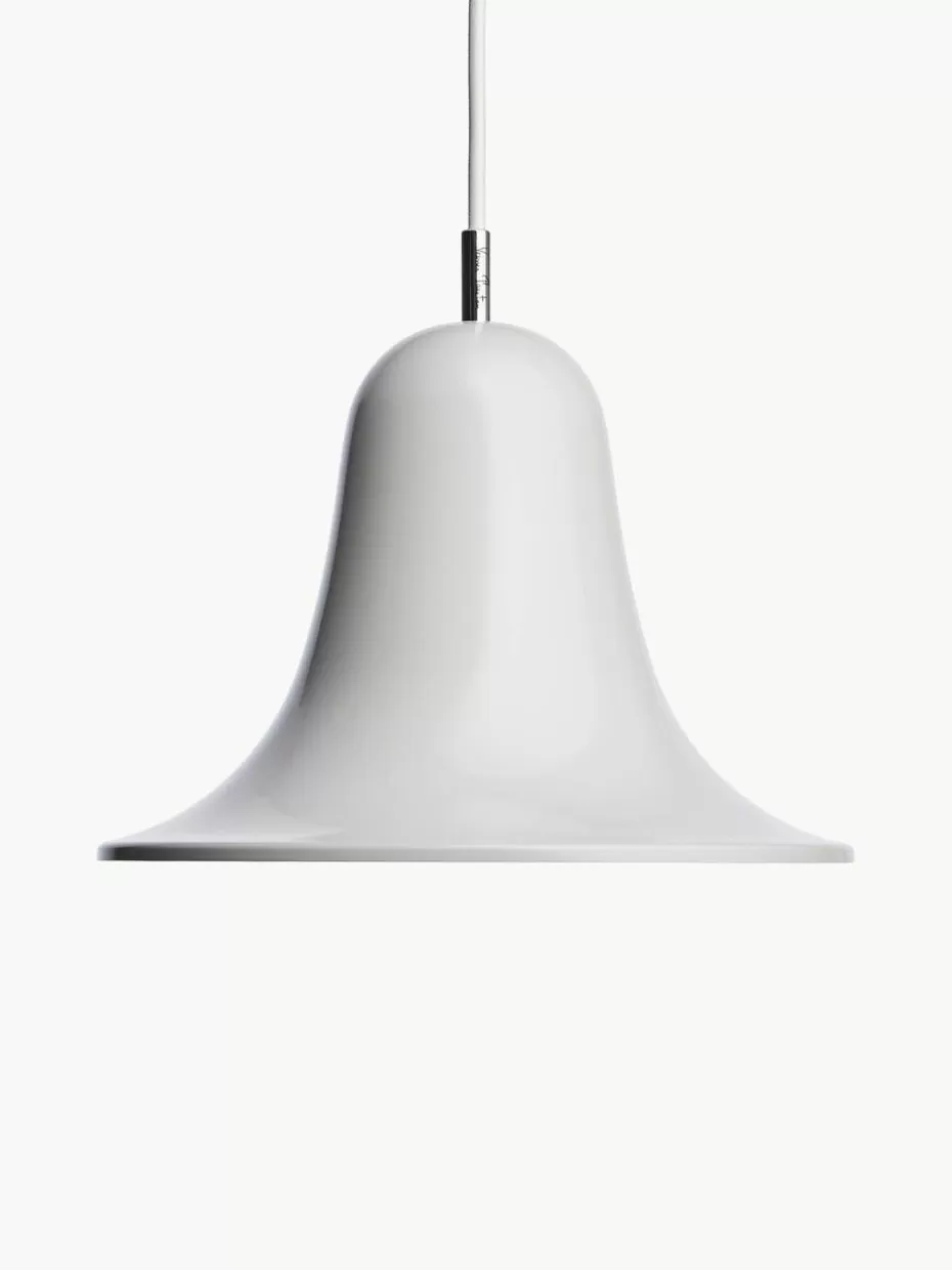 Pendelleuchten-Verpan Kleine Pendelleuchte Pantop, Design Verner Panton Hellgrau, glänzend
