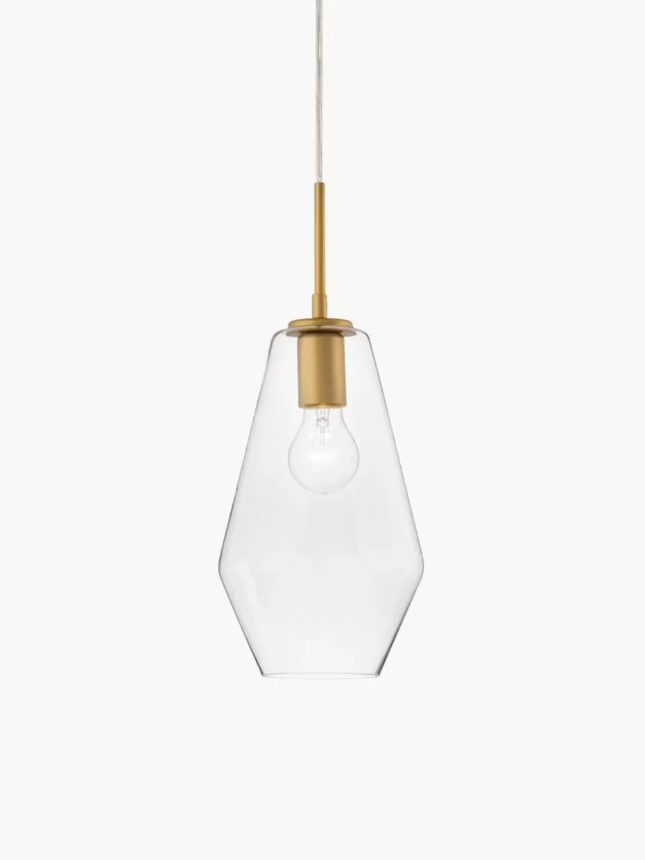 Pendelleuchten-Nova Luce Kleine Pendelleuchte Prisma aus Glas