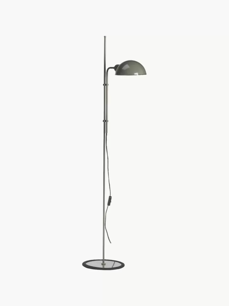 Leselampen-Marset Kleine Stehlampe Funiculí mit verstellbarem Lampenschirm Greige, glänzend