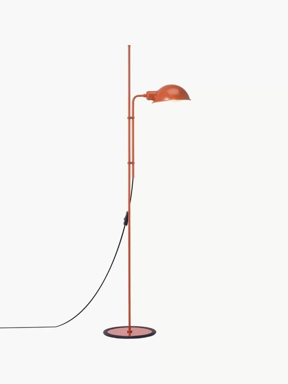 Leselampen-Marset Kleine Stehlampe Funiculí mit verstellbarem Lampenschirm Terrakotta, glänzend