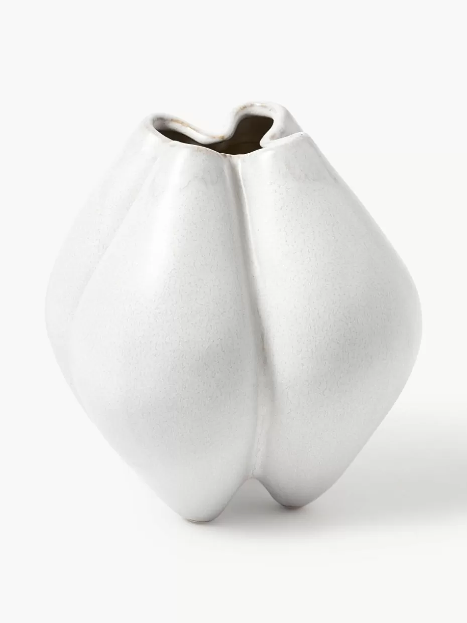 Vasen-Westwing Collection Kleine Vase Frida aus Steingut, H 19 cm