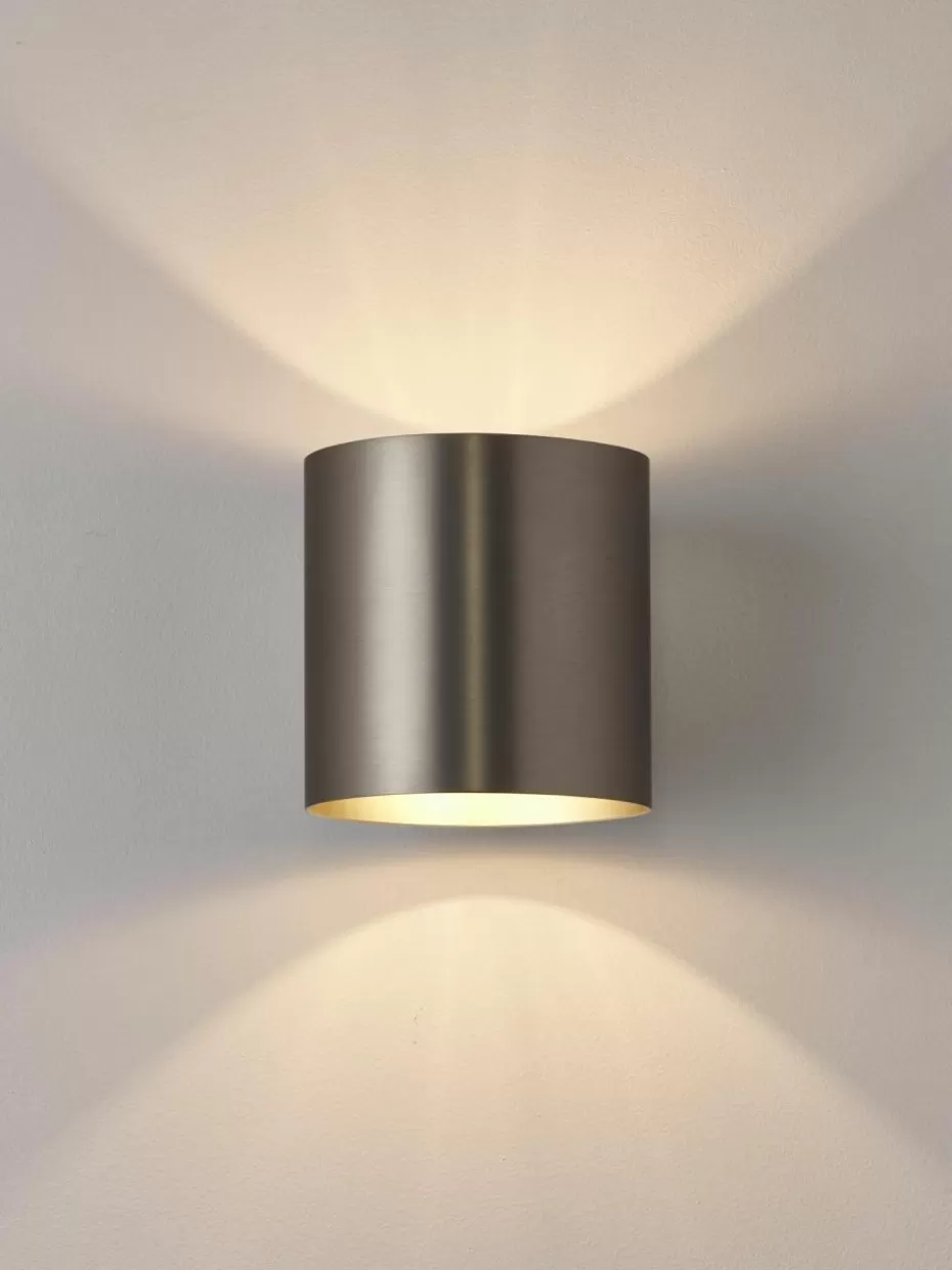 Up- & Downlights-Westwing Collection Kleine Wandleuchte Roda Silberfarben