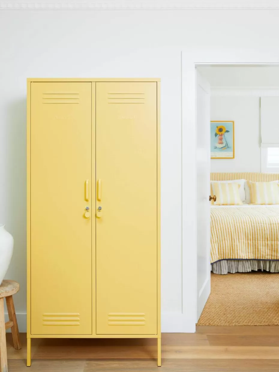 Kleiderschränke-Mustard Made Kleiner Kleiderschrank The Twinny Hellgelb