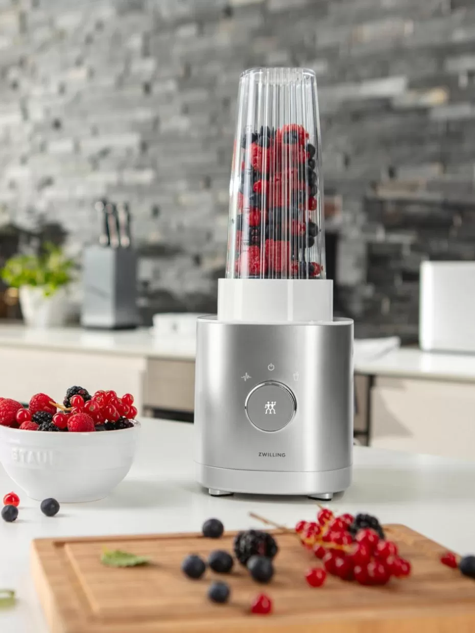 Mixer-Zwilling Kleiner Standmixer Enfinigy Silberfarben, matt