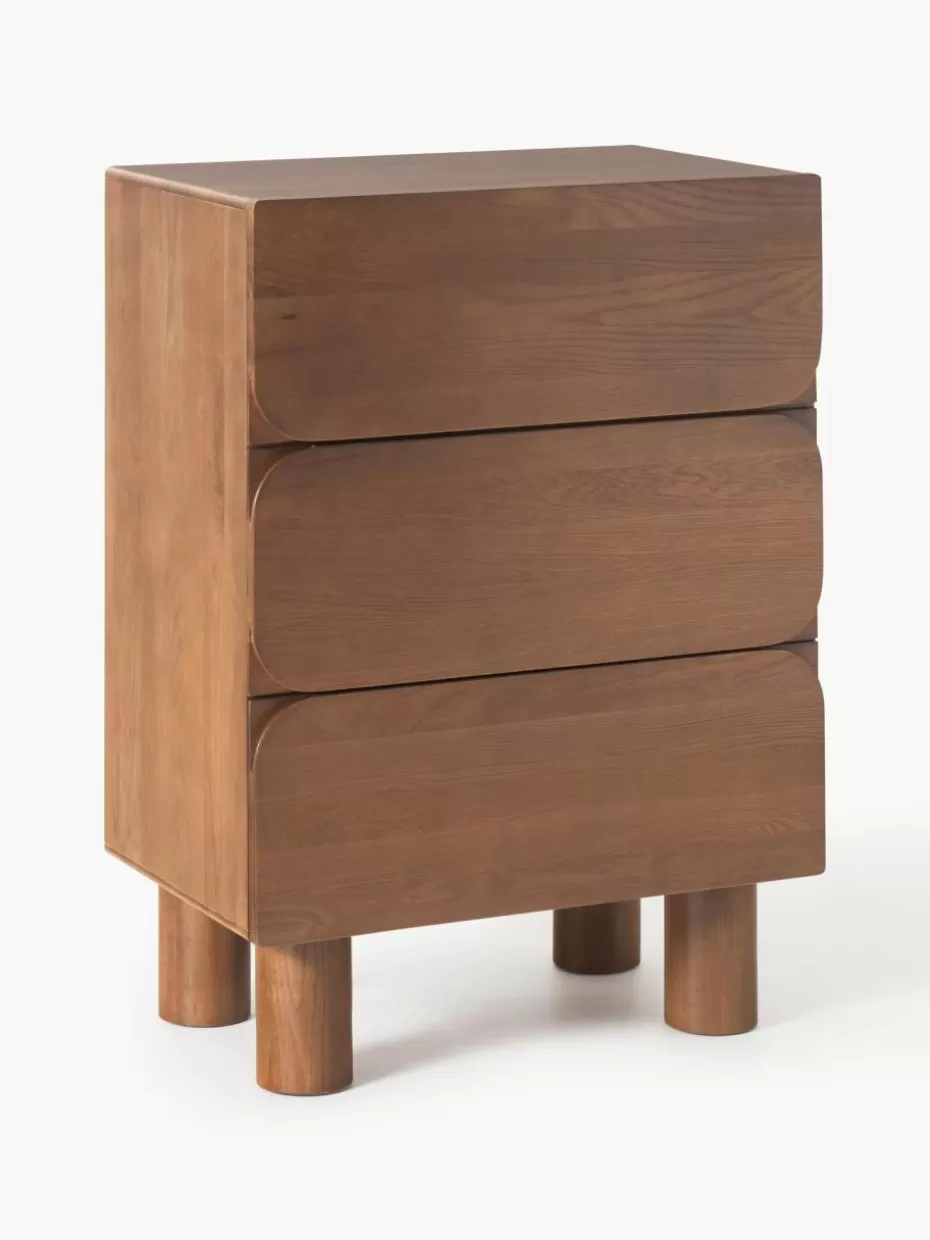 Kommoden & Sideboards-Westwing Collection Kommode Cadi aus Eichenholz Eichenholz, braun lackiert