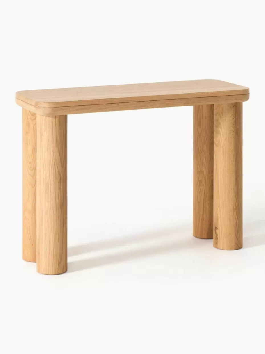 Konsolen-Westwing Collection Konsole Kalia aus Eichenholz Eichenholz, hell geölt