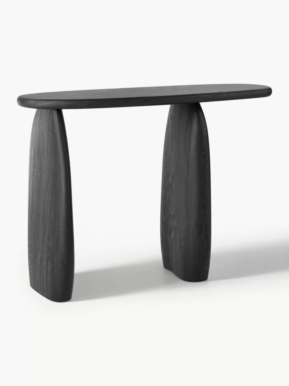 Konsolen | Konsolen-Westwing Collection Konsole Pamuk aus Mangoholz Schwarz