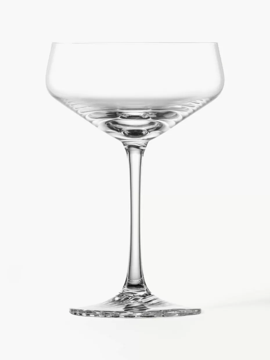 Champagner- & Sektgläser-Zwiesel Glas Kristall-Champagnerschalen Echo, 4 Stück