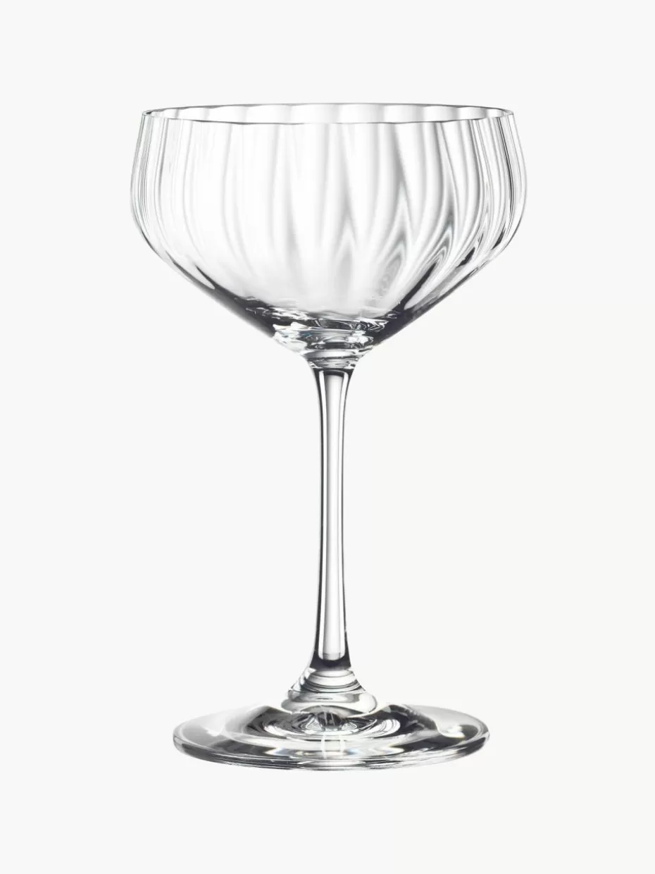 Champagner- & Sektgläser-Spiegelau Kristall-Champagnerschalen Life Style, 4 Stück